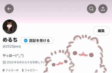 新しいXのアカウント🤍🤍