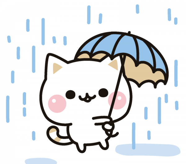 傘は必須アイテム